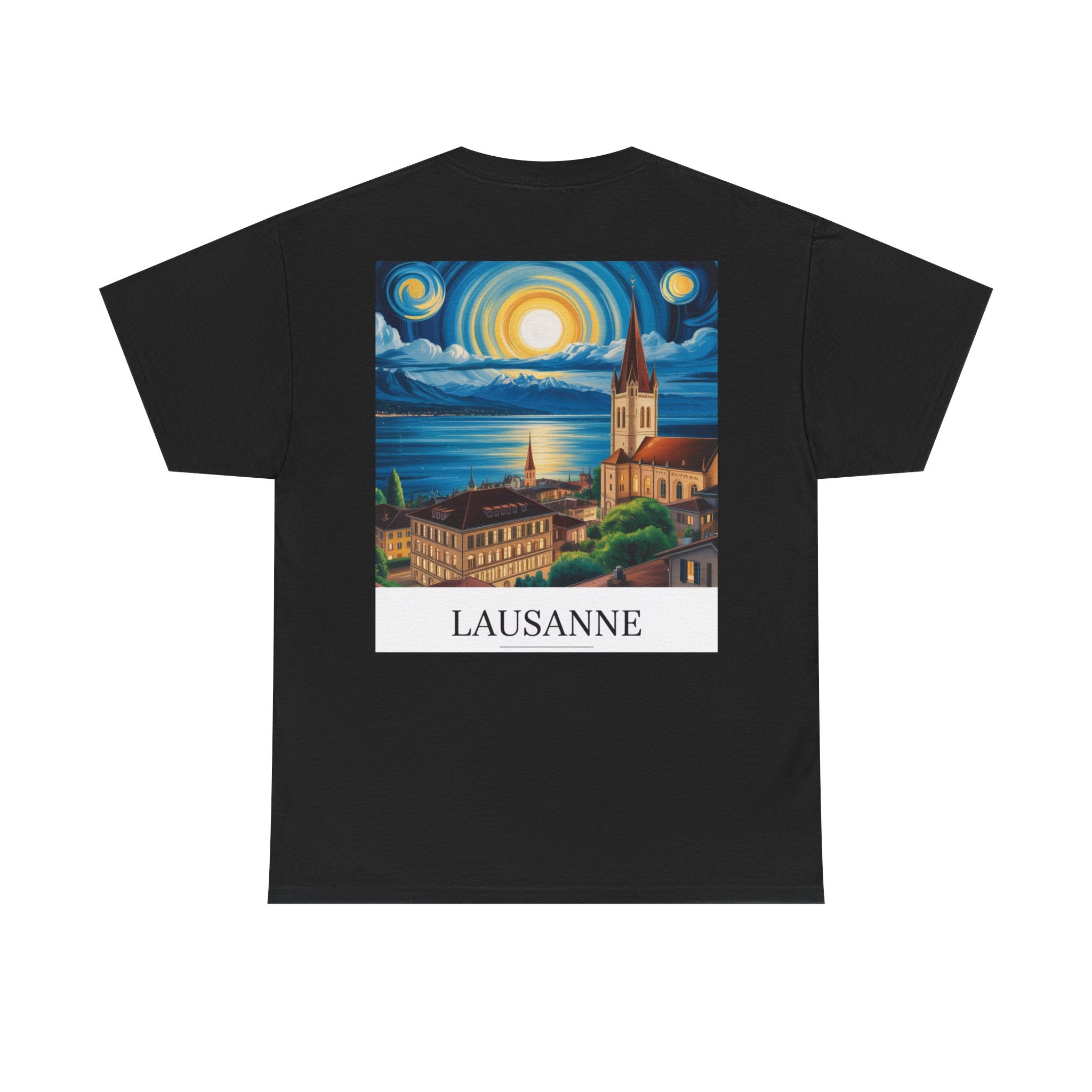 T-shirt unisexe - Lausanne de nuit