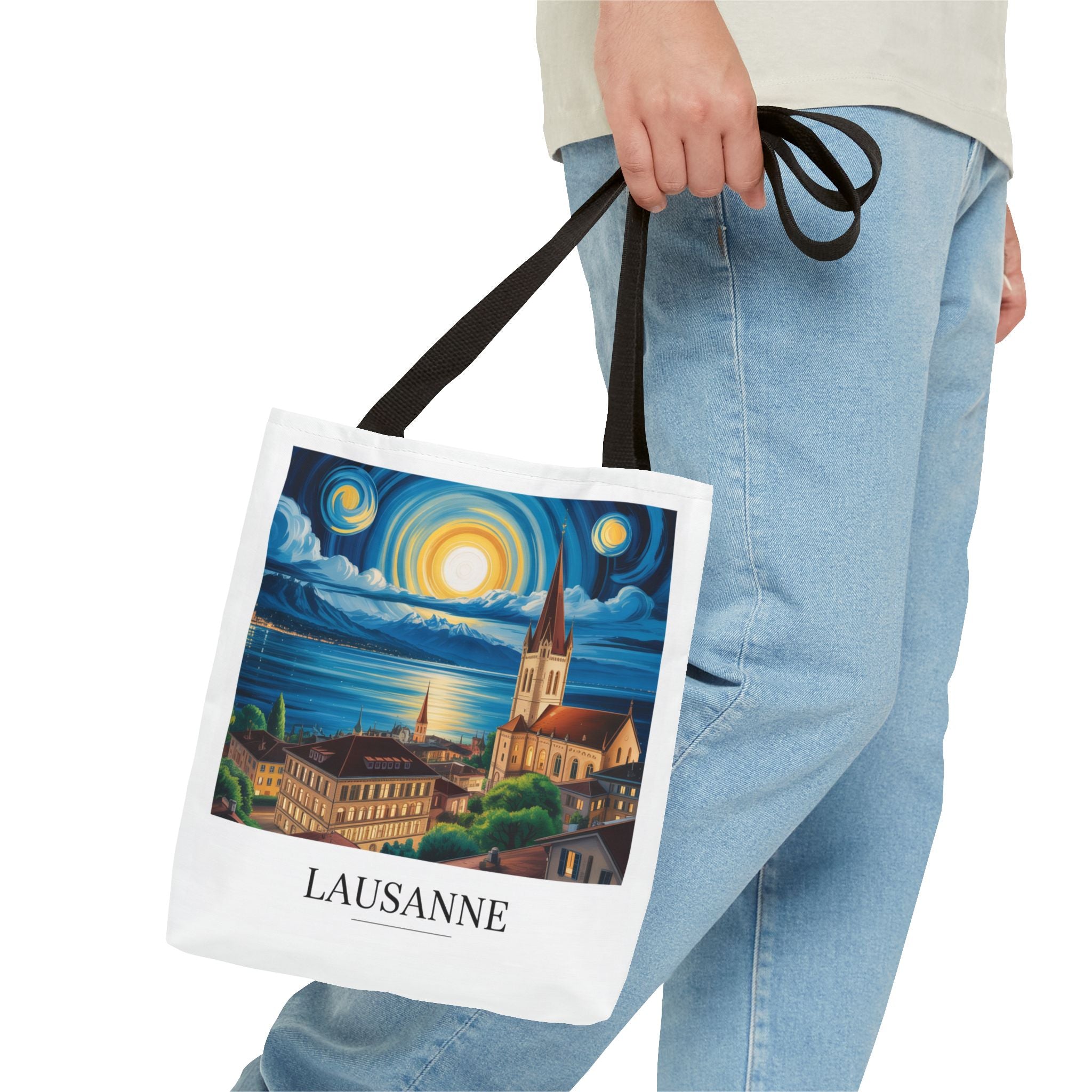 Tote bag - Lausanne de nuit
