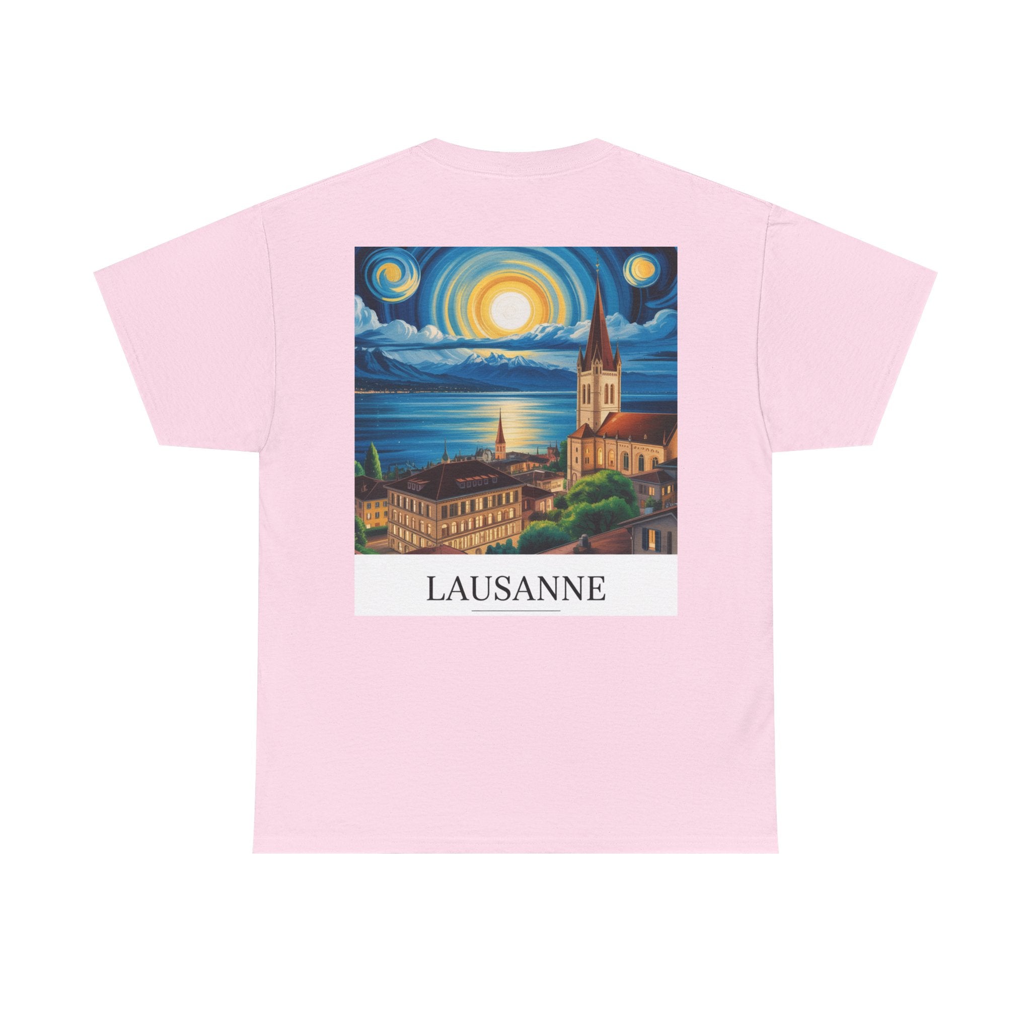 T-shirt unisexe - Lausanne de nuit