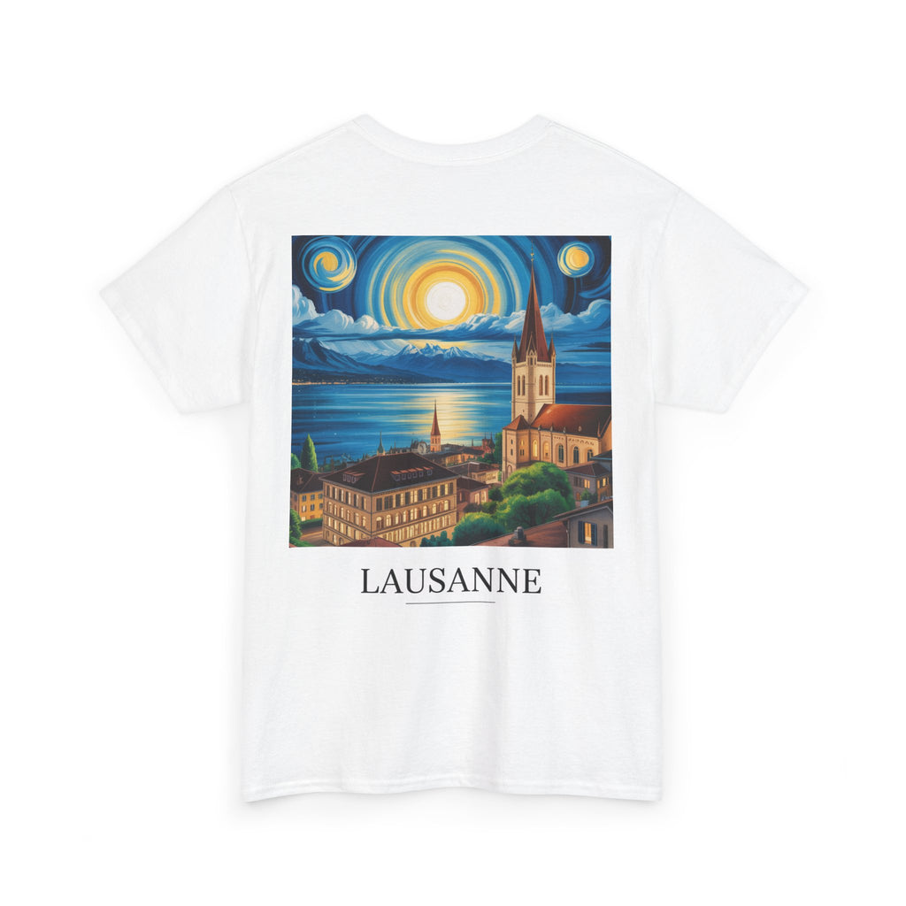 T-shirt unisexe - Lausanne de nuit