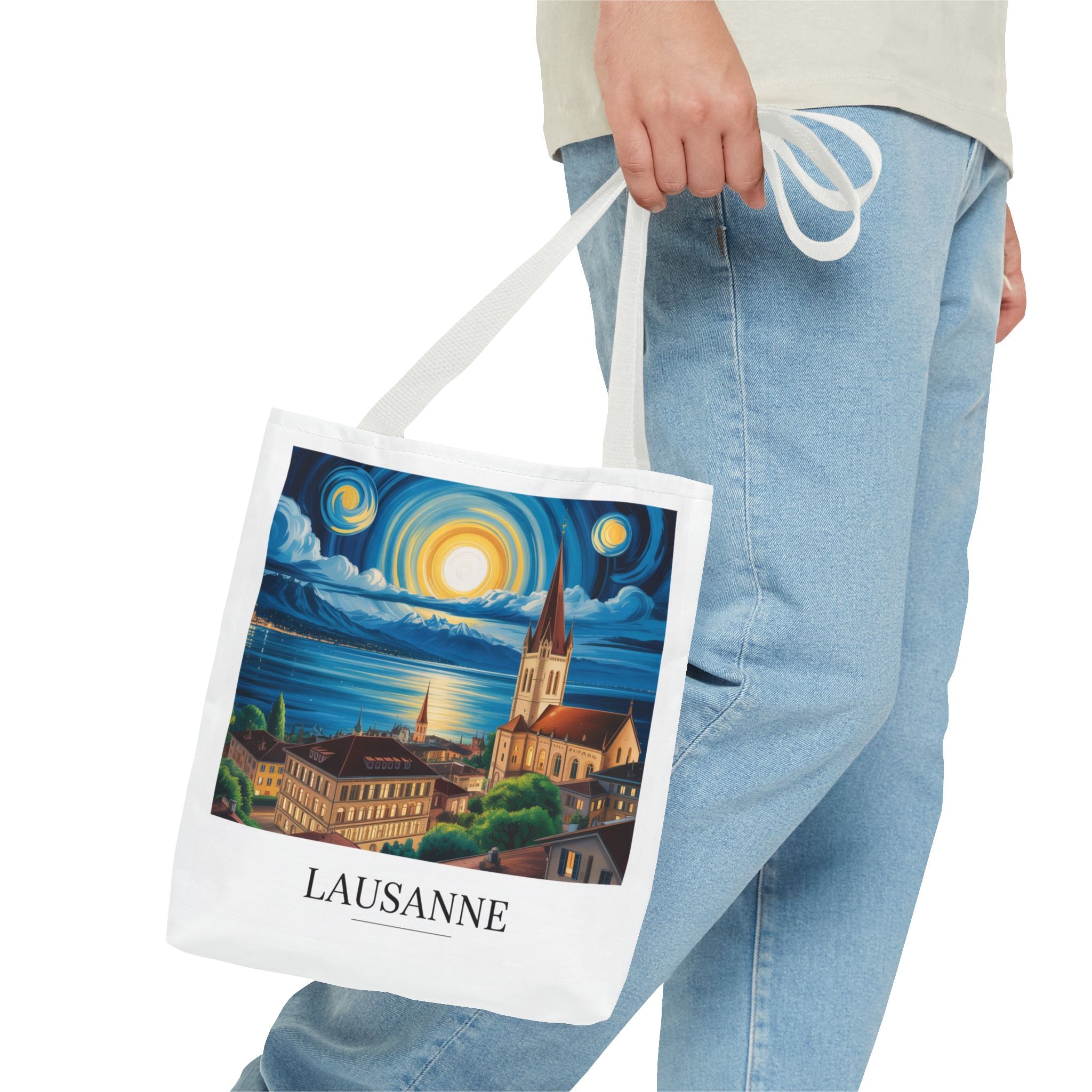 Tote bag - Lausanne de nuit