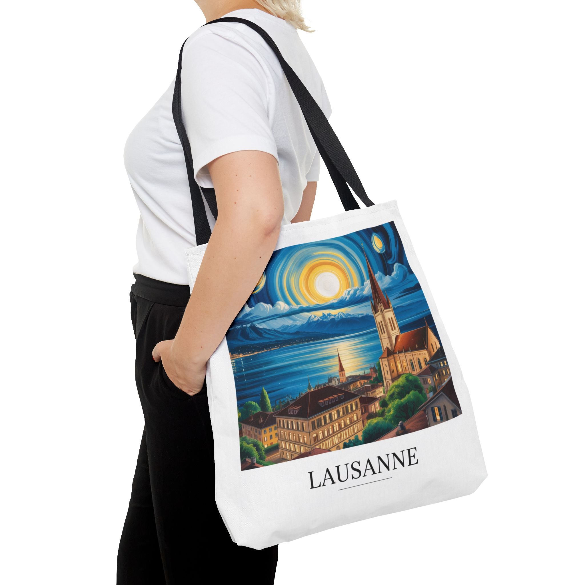 Tote bag - Lausanne de nuit