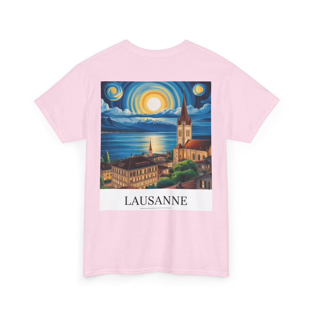 T-shirt unisexe - Lausanne de nuit